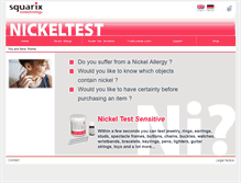 Tablet Screenshot of nickeltest.com